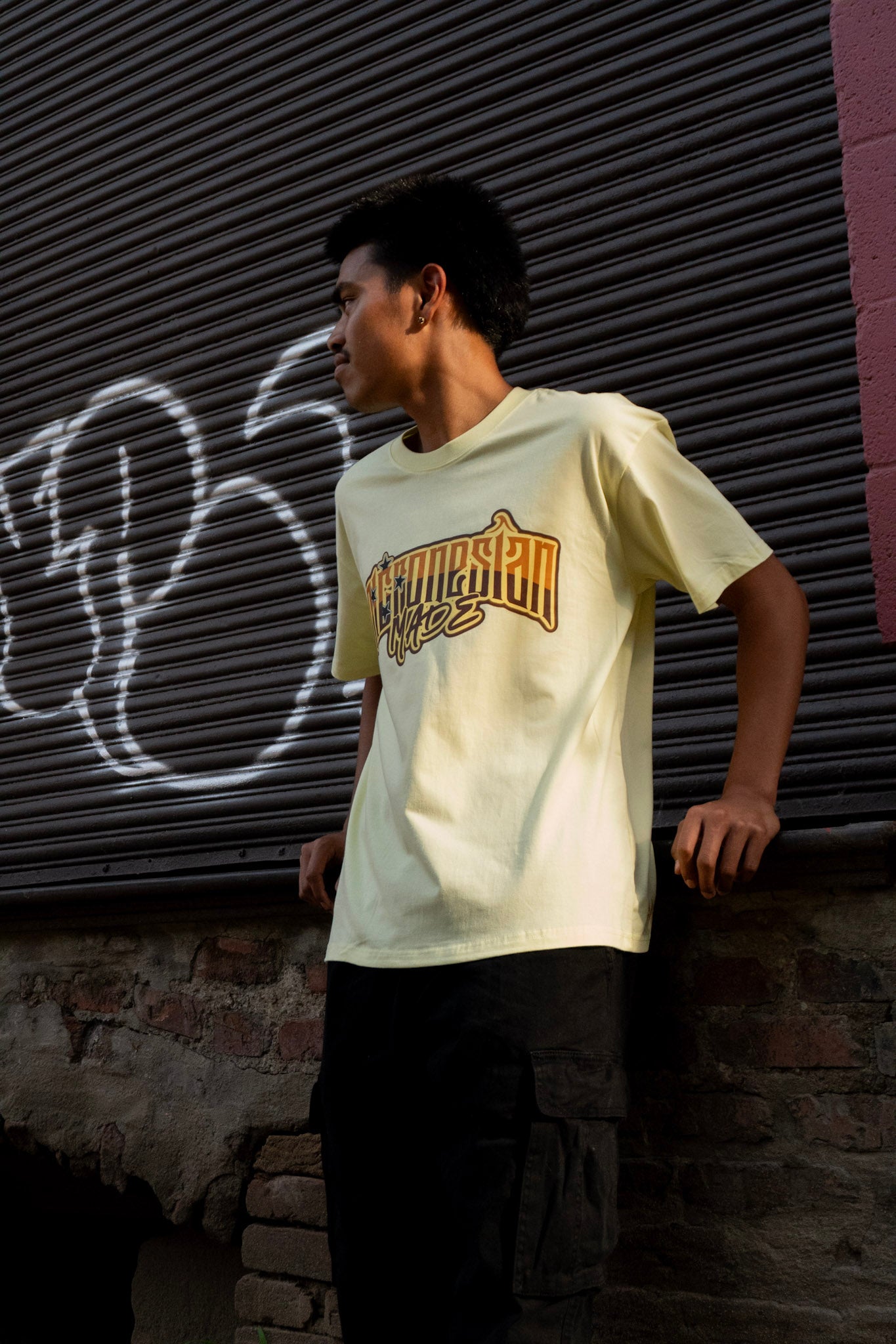 (CLEARANCE) Micronesian Made Yellow Cotton Tee