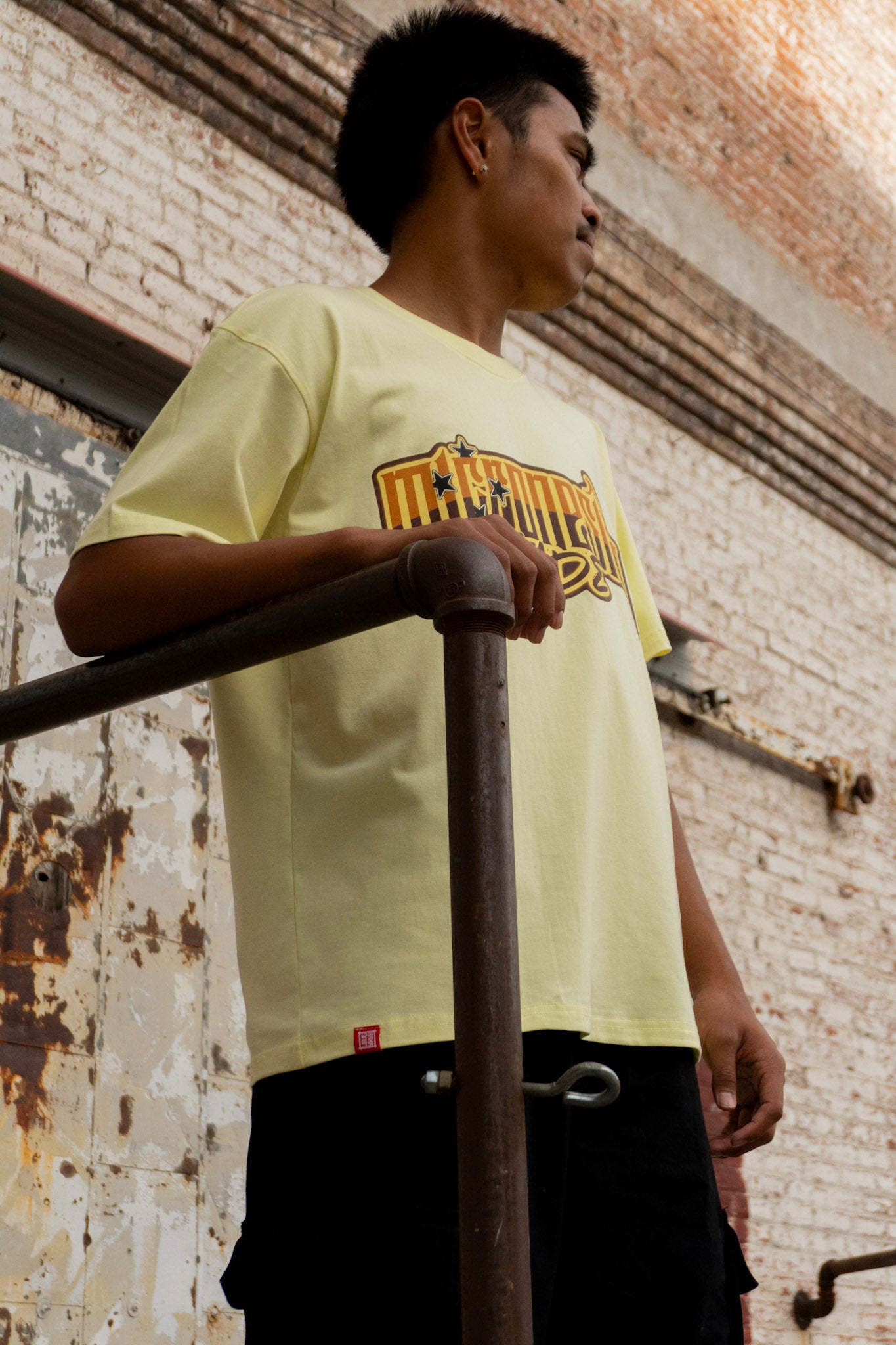 (CLEARANCE) Micronesian Made Yellow Cotton Tee