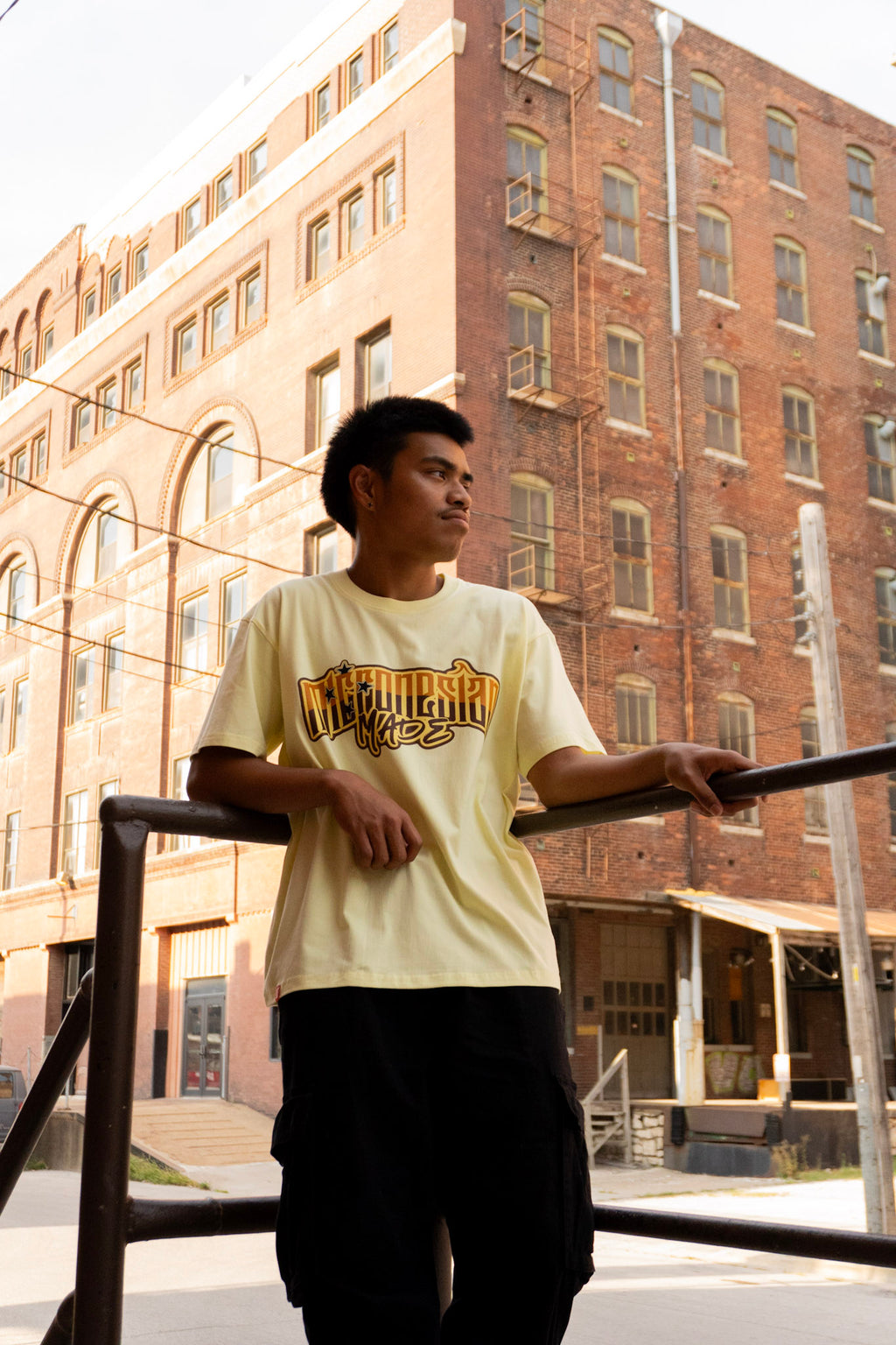 (CLEARANCE) Micronesian Made Yellow Cotton Tee