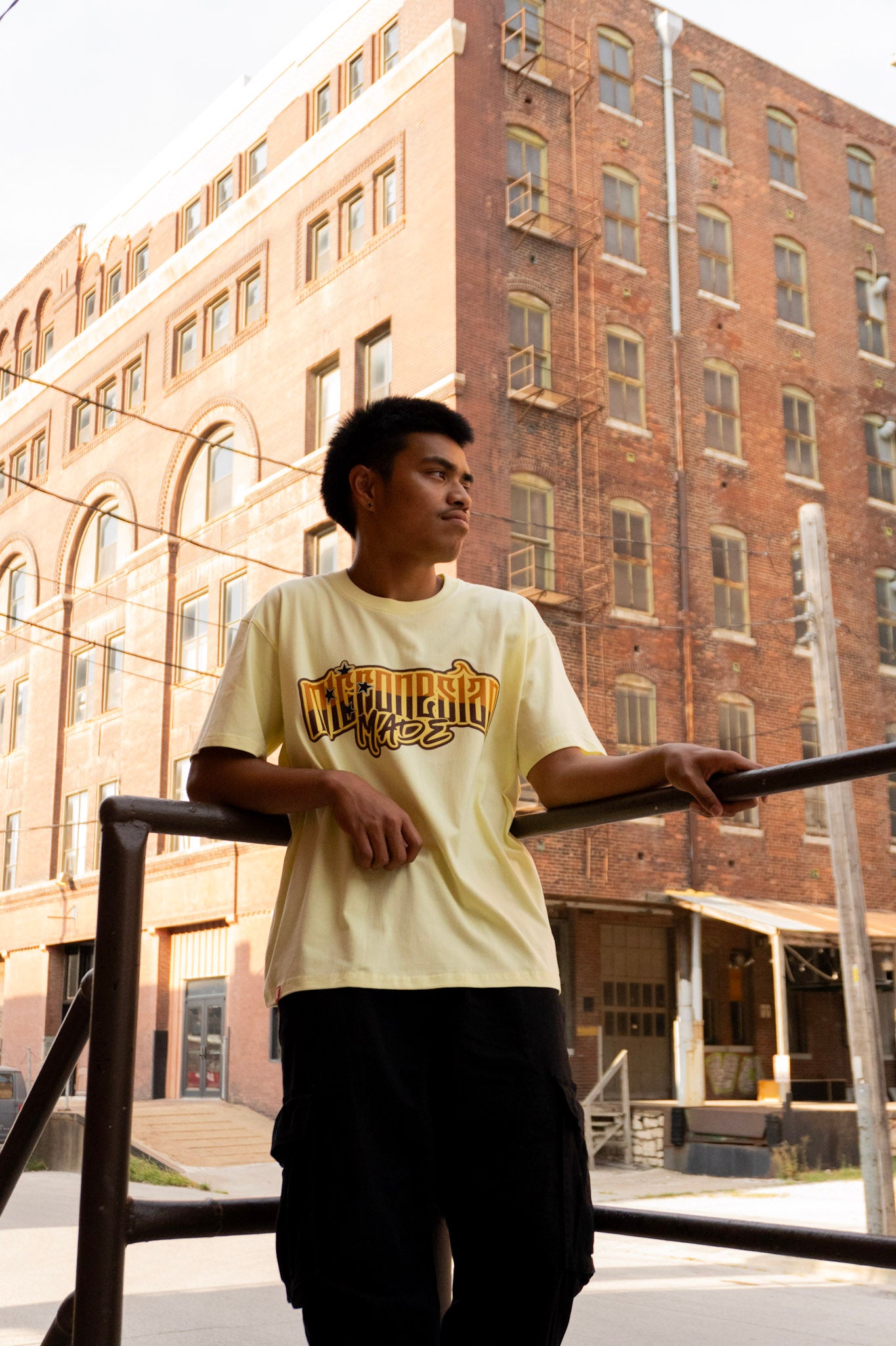 (CLEARANCE) Micronesian Made Yellow Cotton Tee