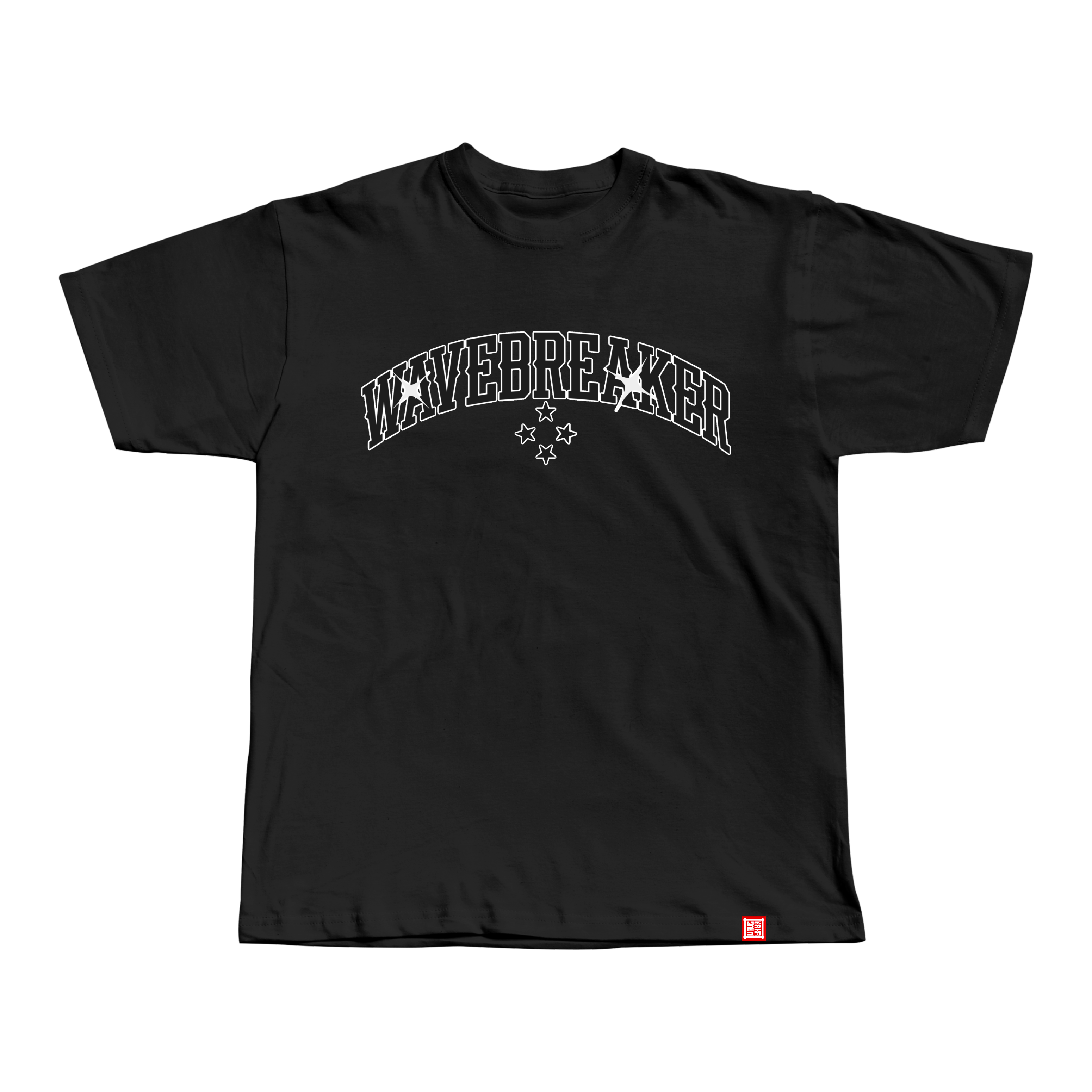 (CLEARANCE) WaveBreaker Black 4 Star Tee