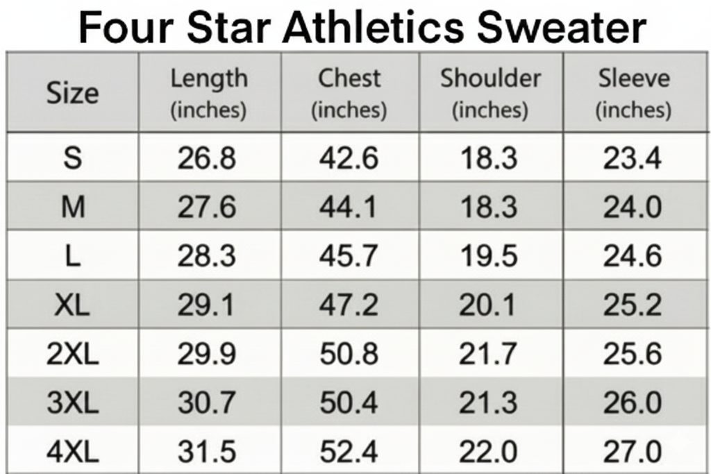 Four Star Athletics Sweatshirt (SEE DESCRIPTION)