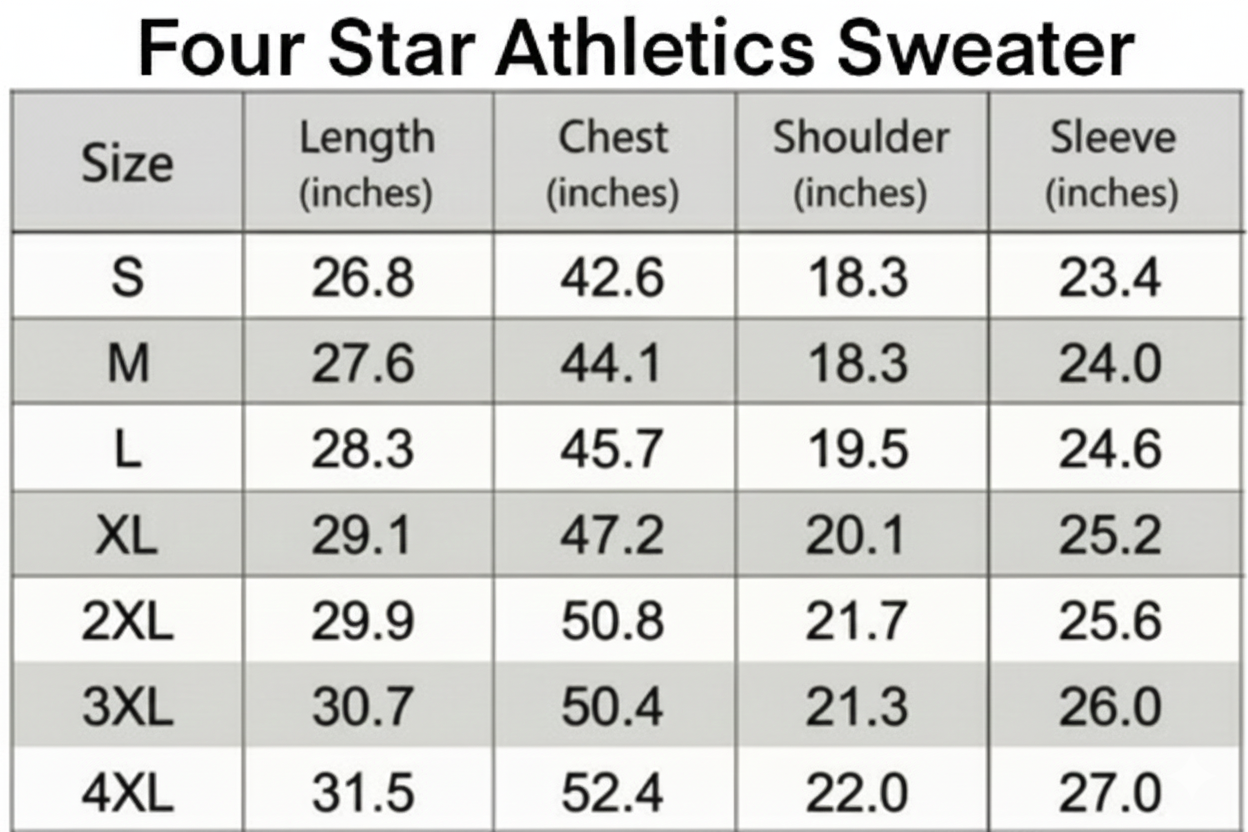 Four Star Athletics Sweatshirt (SEE DESCRIPTION)
